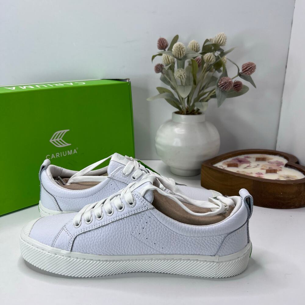 Cariuma OCA Low Casual Leather Sneaker White Women's 10 NWB - Picture 6 of 10